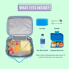 Wildkin Wildkin: Insulated Lunch Box- Aqua