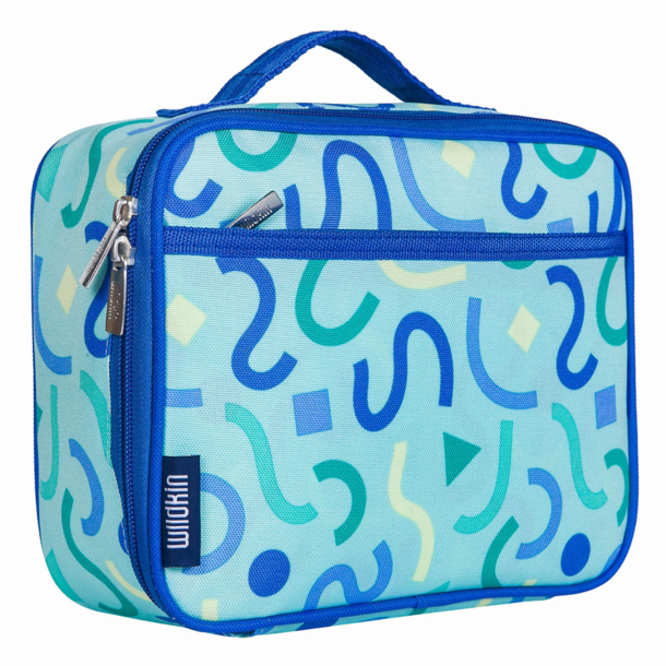 Wildkin Wildkin: Insulated Lunch Box- Blue Confetti