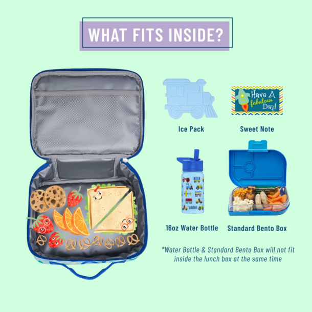 Wildkin Wildkin: Insulated Lunch Box- Blue Confetti