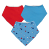 Magnificient Baby Magnetic Me: Bandana Bib 3pk - Red, White, & Bluetiful