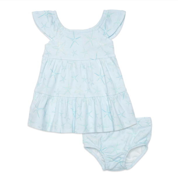 Magnificent Baby Magnetic Me: Dress w/Diaper Cover- Starfish