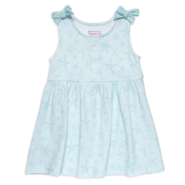 Magnificient Baby Magnetic Me: Magnetic Dress w/ Bow - Starfish