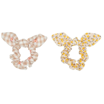 Rockahula Kids (Faire) Rockahula: Ditsy Bunny Ear Scrunchie 2pk