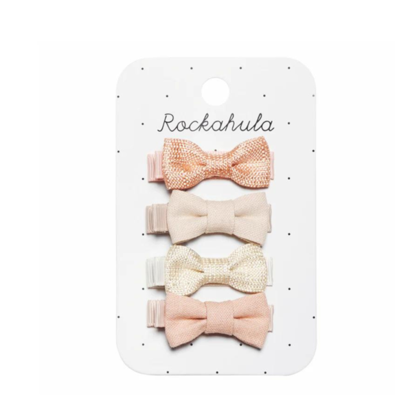 Rockahula Kids (Faire) Rockahula: Flora Linen Mini Bow Clips