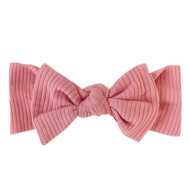 Copper Pearl Copper Pearl: Rib Knit Headband Bow -