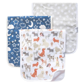 Copper Pearl Copper Pearl: Burp Cloth 3pk - Rufus