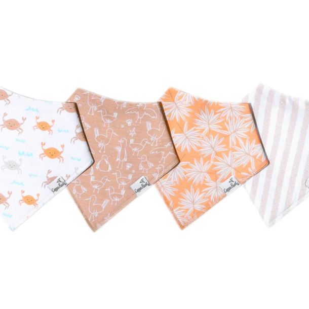 Copper Pearl Copper Pearl: Bandana Bib 4pk - Tide