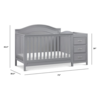 Million Dollar Baby MDB: Charlie 4-in-1 Convertible Crib and Changer-