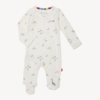 Magnificent Baby Magnetic Me: Magnetic Footie - Tiny Diny (Organic Cotton)