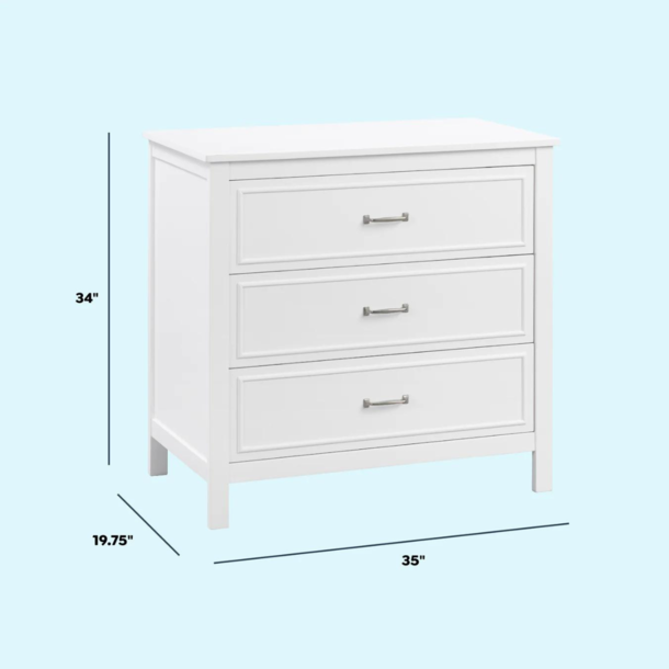 Million Dollar Baby MDB: Charlie 3 Drawer Dresser-