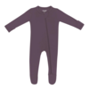 Kyte Clothing Kyte: Zipper Footie - Currant Kyte Clothing Kyte: Zipper Footie - Currant