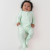 Kyte Clothing Kyte: Zipper Footie - Mint Kyte Clothing Kyte: Zipper Footie - Mint