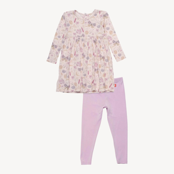 Magnificient Baby Magnetic Me: Magnetic Dress w/ Leggings- Botanics