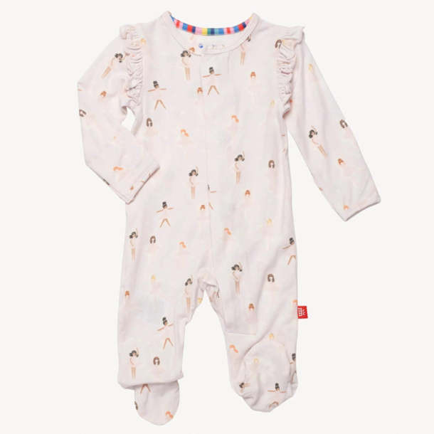 Magnificent Baby Magnetic Me: Magnetic Footie -Tutu Twirl (Modal)