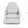 Monte Monte: Nessa Glider - Dune Fabric,  Maple Base (Display Model)