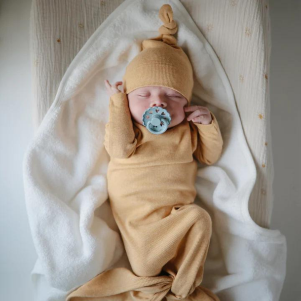 Mushie Mushie: Organic Cotton Baby Hooded Towel - Pearl