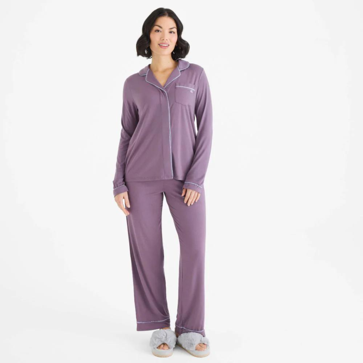 Magnetic Me Women s LS Pj s Symphony Blue Nest Bermuda