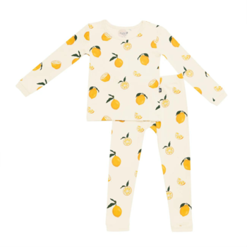 Kyte Clothing Kyte: Toddler Long-Sleeve PJ Set - Lemon