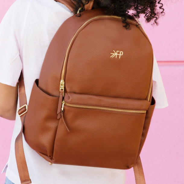 Freshly Picked FP: City Pack Diaper Bag - Cognac