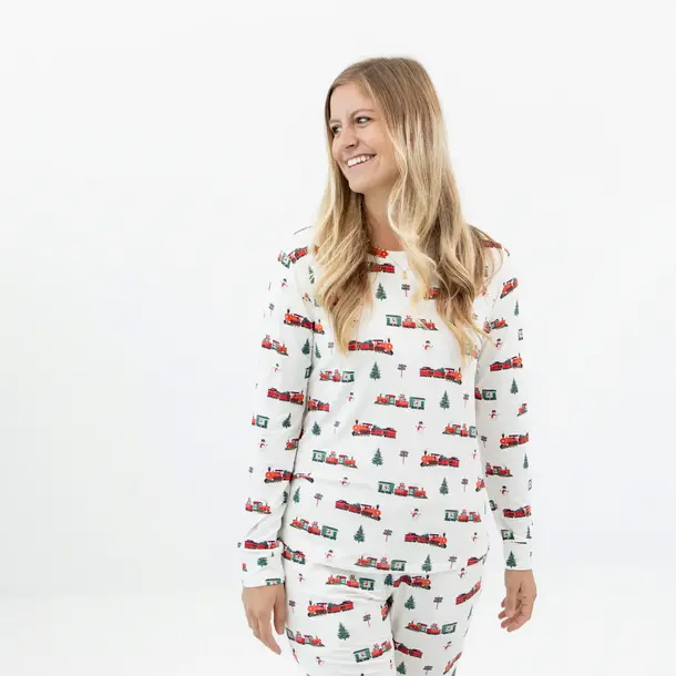 Kyte Clothing Kyte: Women's Jogger PJ Set - Holiday Train