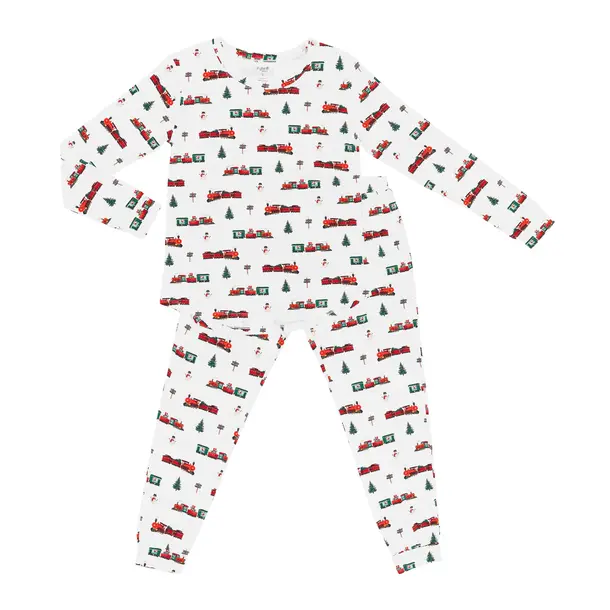 Kyte Clothing Kyte: Women's Jogger PJ Set - Holiday Train