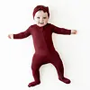 Kyte Clothing Kyte: Zipper Footie - Burgundy