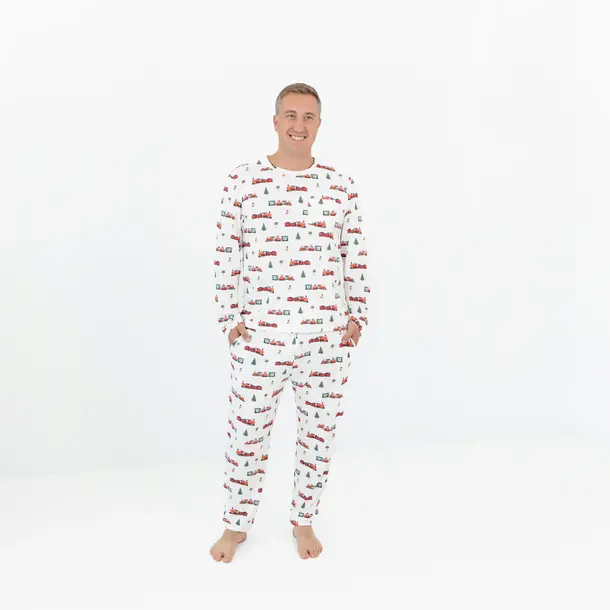 Kyte Clothing Kyte: Men's Jogger PJ Set - Holiday Train