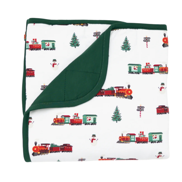 Kyte Clothing Kyte: Baby Blanket - Holiday Train