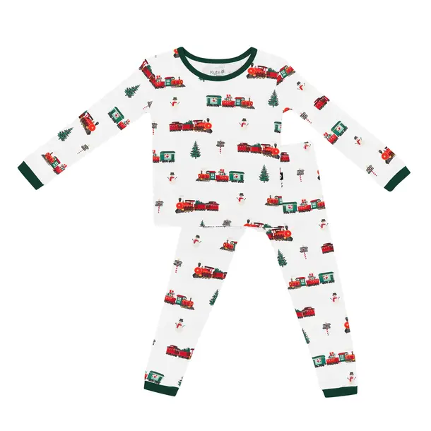 Kyte Clothing Kyte: Toddler PJ Set - Holiday Train
