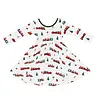 Kyte Clothing Kyte: L. Sleeve Toddler Twirl Dress - Holiday Train Kyte Clothing Kyte: L. Sleeve Toddler Twirl Dress - Holiday Train
