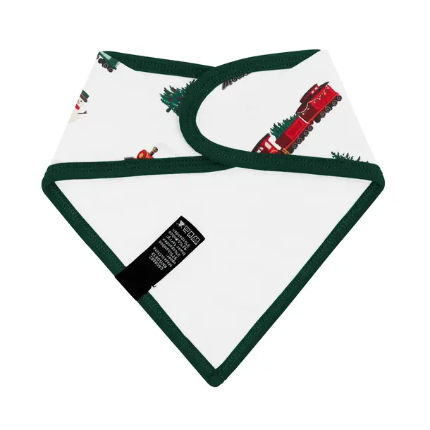 Kyte Clothing Kyte: Bandana Bib - Holiday Train