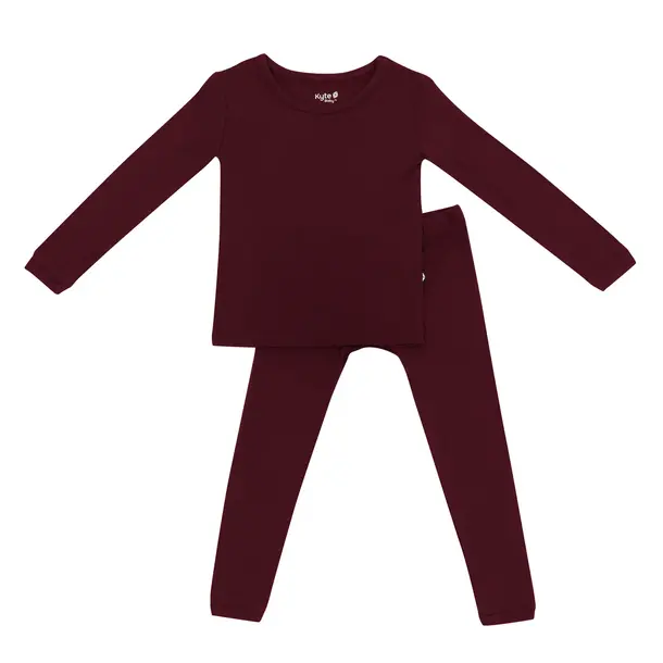 Kyte Clothing Kyte: Toddler PJ Set - Burgundy