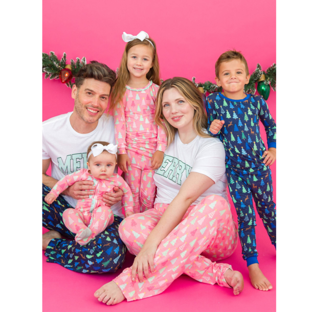 Rufflebutts Rufflebutts: Toddler PJ Merry Pines - Blue