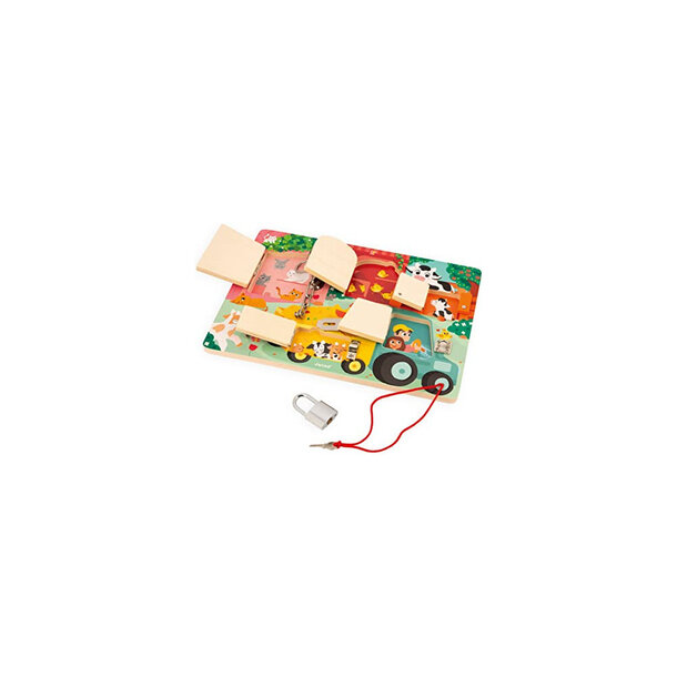 Janod Janod: Padlocks Busy Board (farm theme)