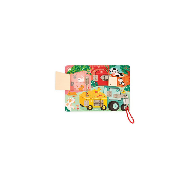 Janod Janod: Padlocks Busy Board (farm theme)