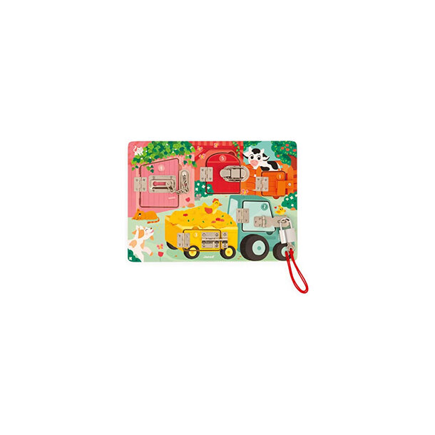 Janod Janod: Padlocks Busy Board (farm theme)