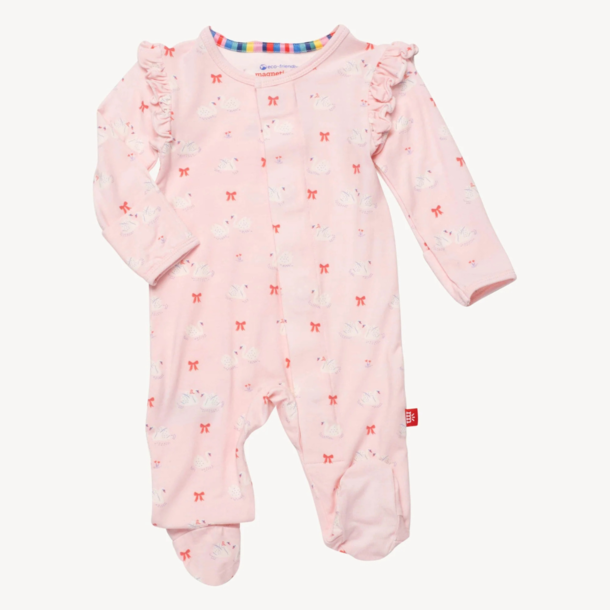 Magnificient Baby Magnetic Me: Footie - Swan Of A Kind