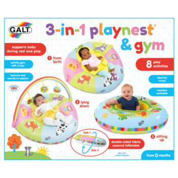 GALT Toys GALT: 3 in 1 Playnest & Activity Gym
