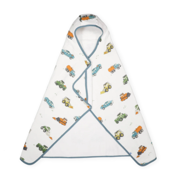 Little Unicorn Little Unicorn: Big Kid Towel - Work Trucks
