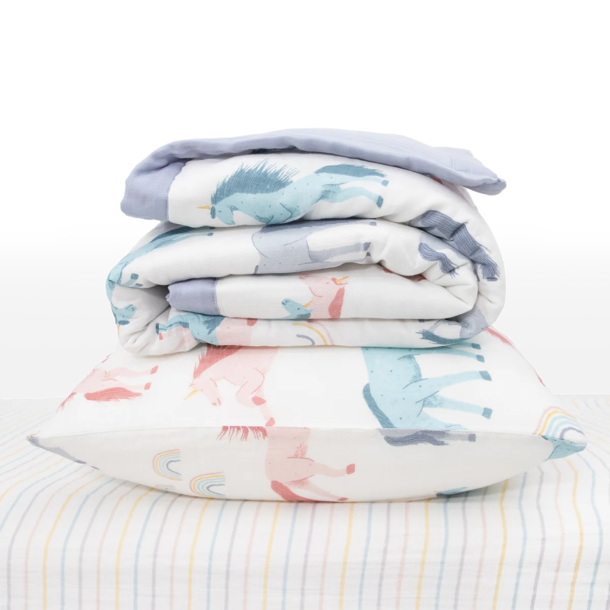Little Unicorn Little Unicorn: Muslin Toddler Bedding 3pk Set -