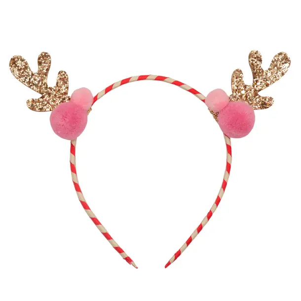 Rockahula Kids Rockahula: Stripy PomPom Reindeer Headband