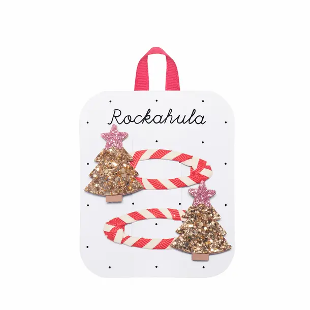 Rockahula Kids Rockahula: Stripy X-Mas Tree Clips