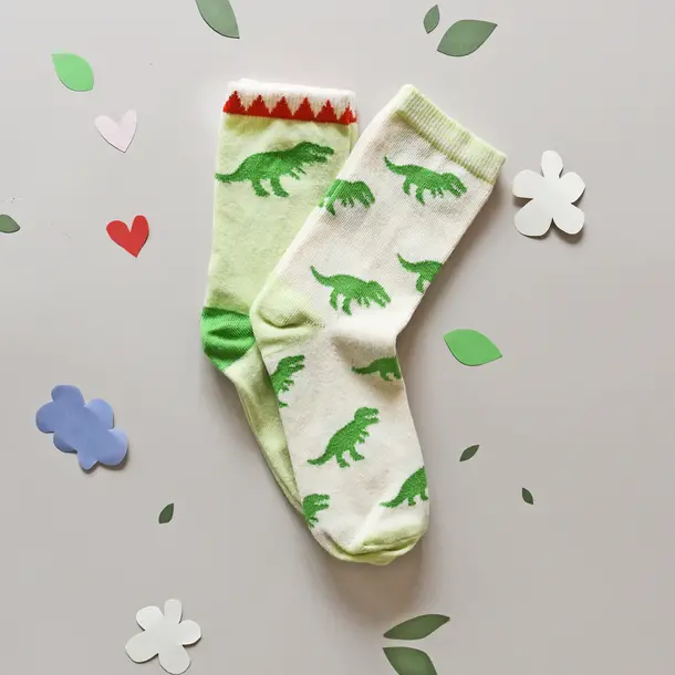 Rockahula Kids (Faire) Rockahula: T-Rex Socks (2pk)-