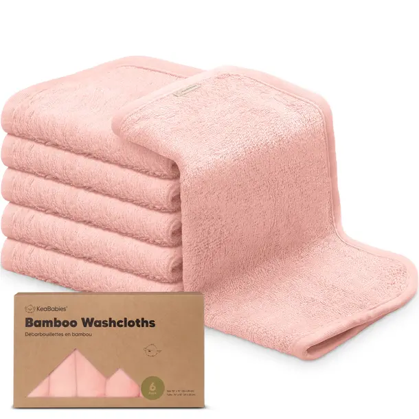 KeaBabies Keababies: Bamboo Washcloths 6pk