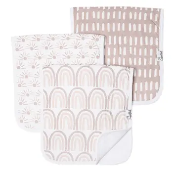 Copper Pearl Copper Pearl: Burp Cloth 3pk - Bliss