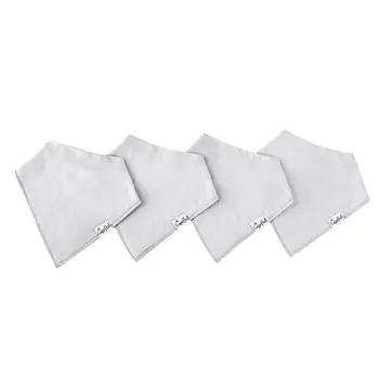 Copper Pearl Copper Pearl: Bandana Bib 4pk - Grey Basics