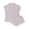 Kyte Clothing Kyte: Womens Short Sleeve PJ Set - Wisteria w/ Cloud Trim