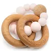 Lou Lou Lollipop LL Lollipop: Bubble Silicone & Wood Teether / Rattle-