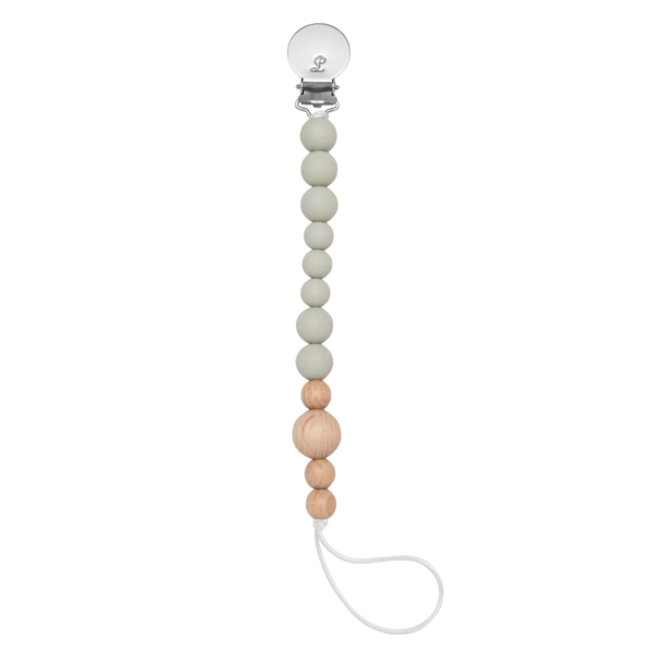 Lou Lou Lollipop LL Lollipop: Colour Block Silicone & Wood Clip-