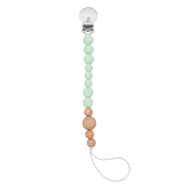 Lou Lou Lollipop LL Lollipop: Colour Block Silicone & Wood Clip-
